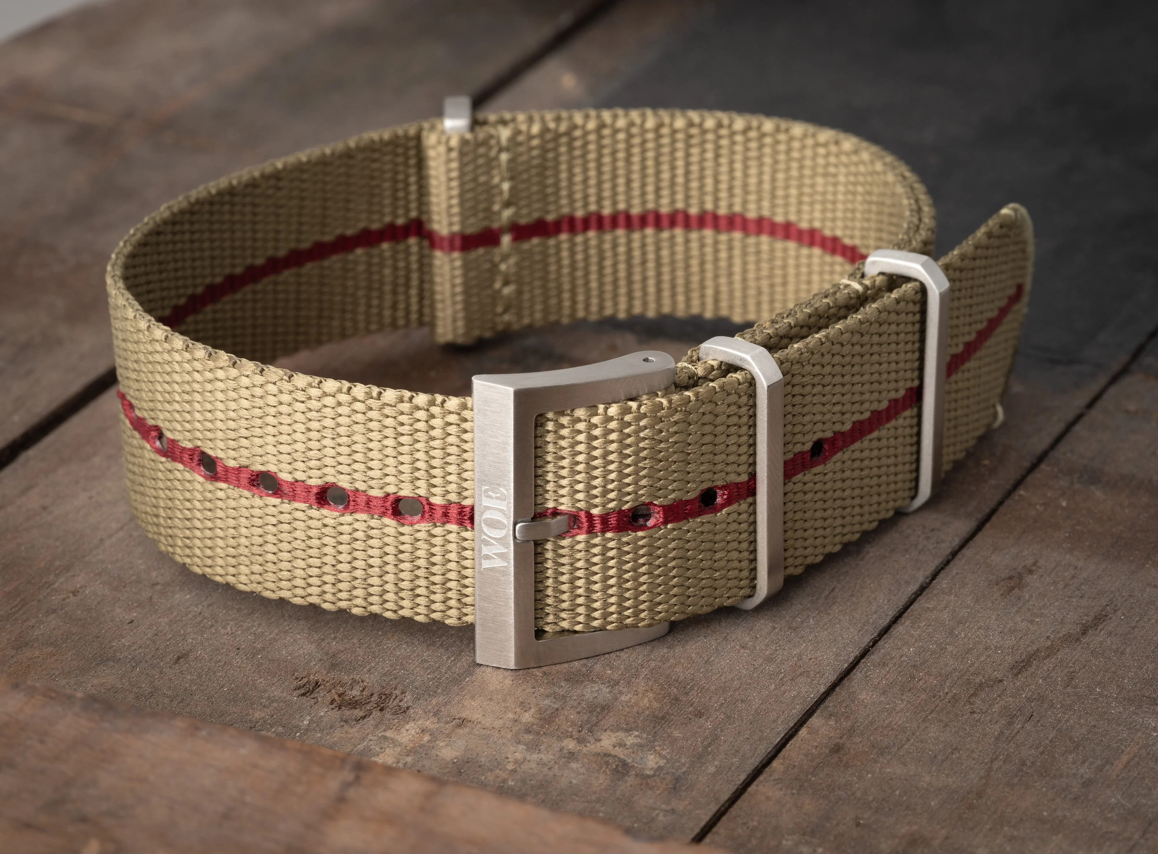 Five Eye Nylon Watch Strap - Stripe - Image 3
