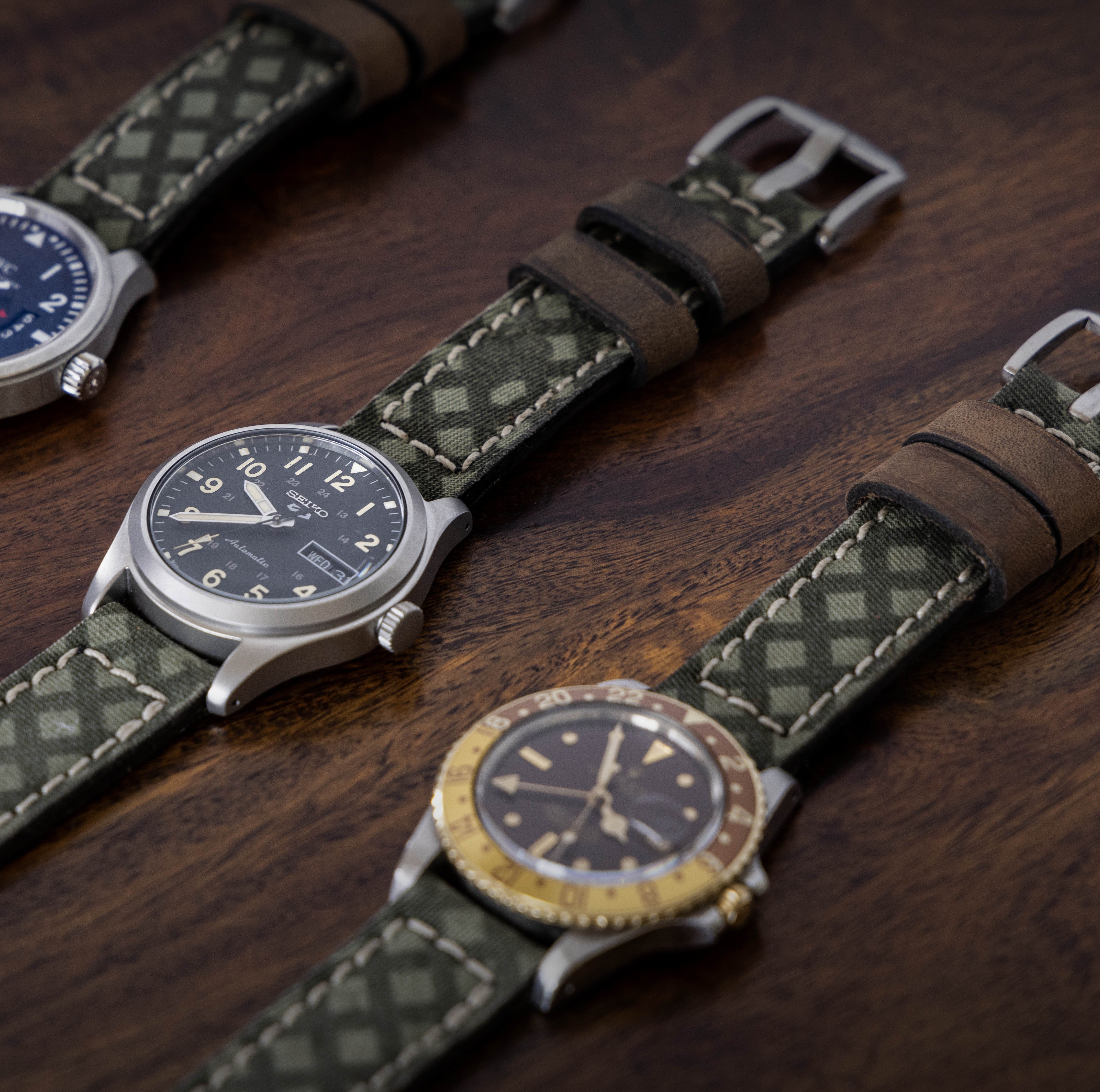 Horween Leather and Canvas Strap - Image 4
