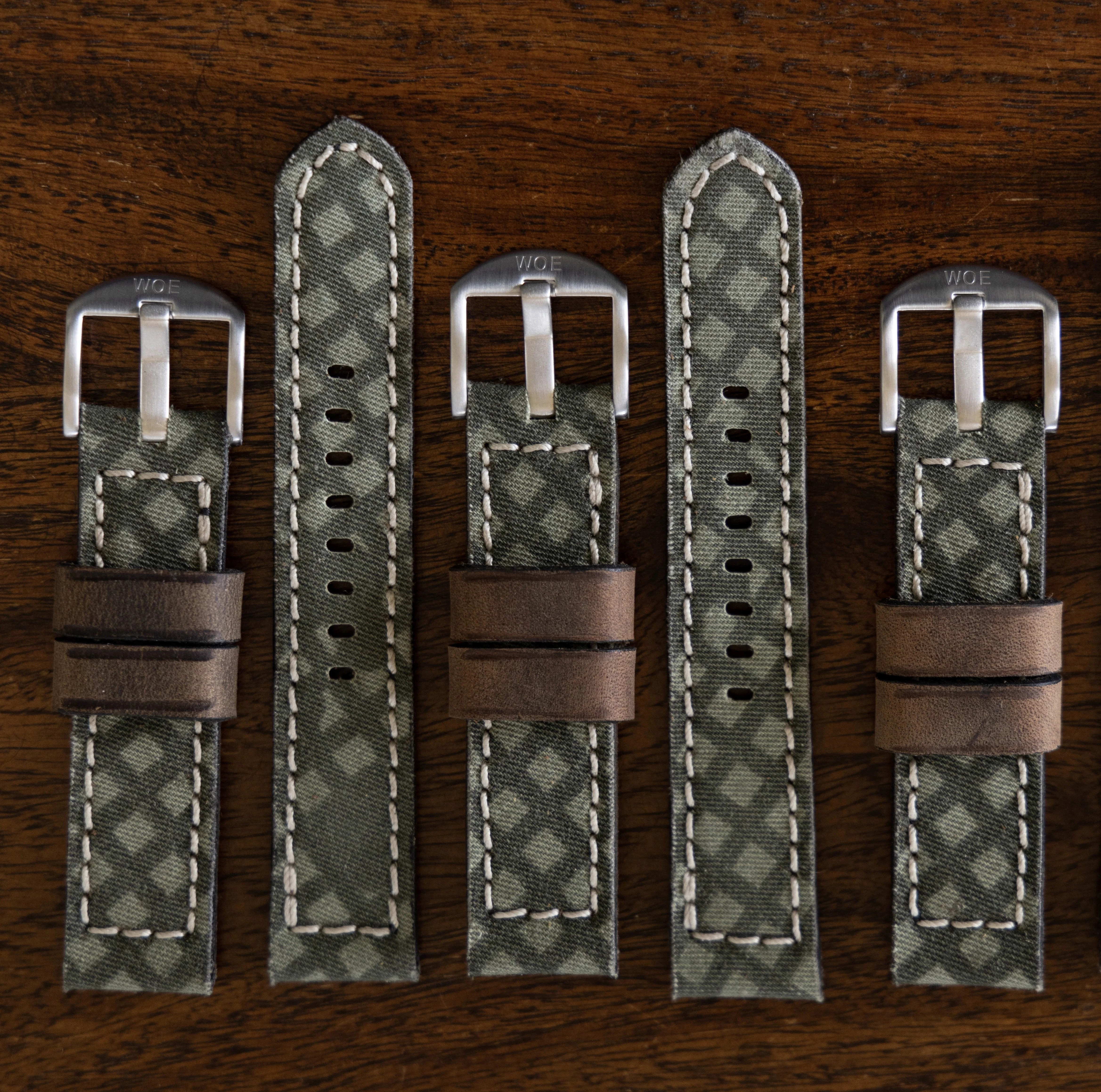 Horween Leather and Canvas Strap - Image 5