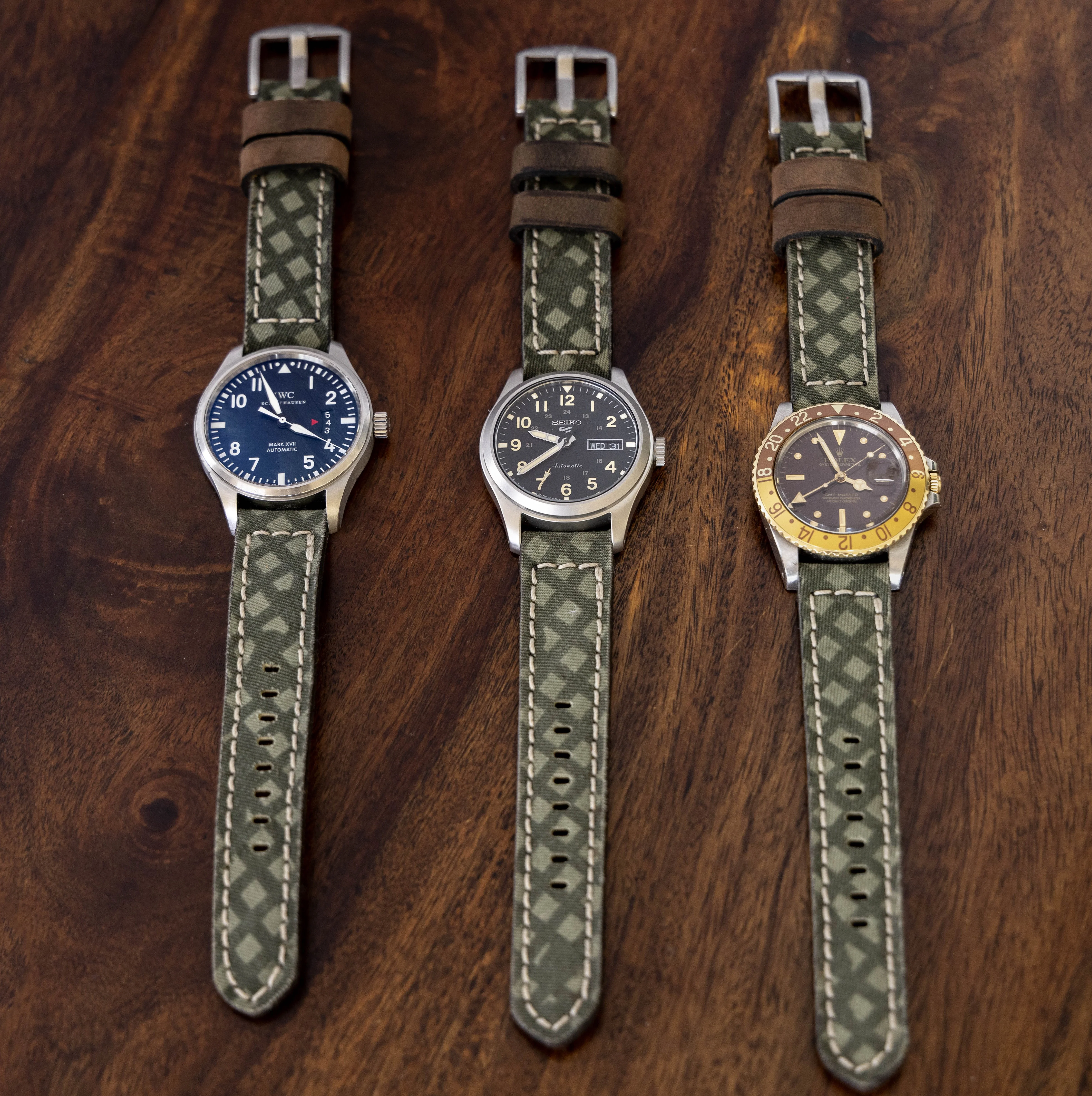 Horween Leather and Canvas Strap - Image 6
